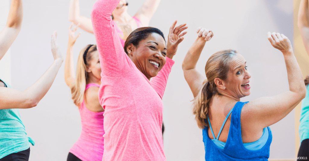 Woman working out after CoolSculpting